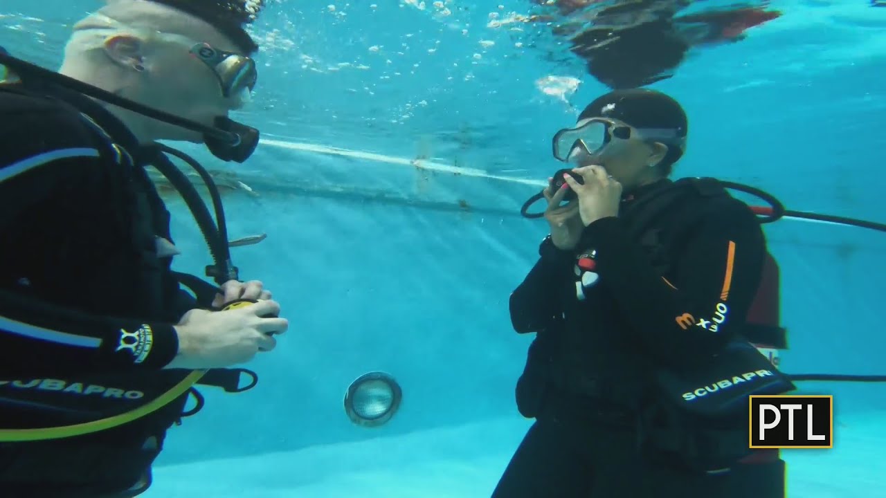Mikey Takes Scuba Diving Lessons