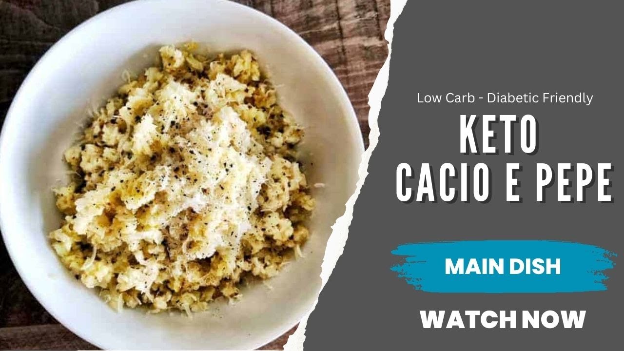 Keto Cacio e Pepe Recipe | Low Carb Recipe | Gluten Free Recipe | Italian Recipe