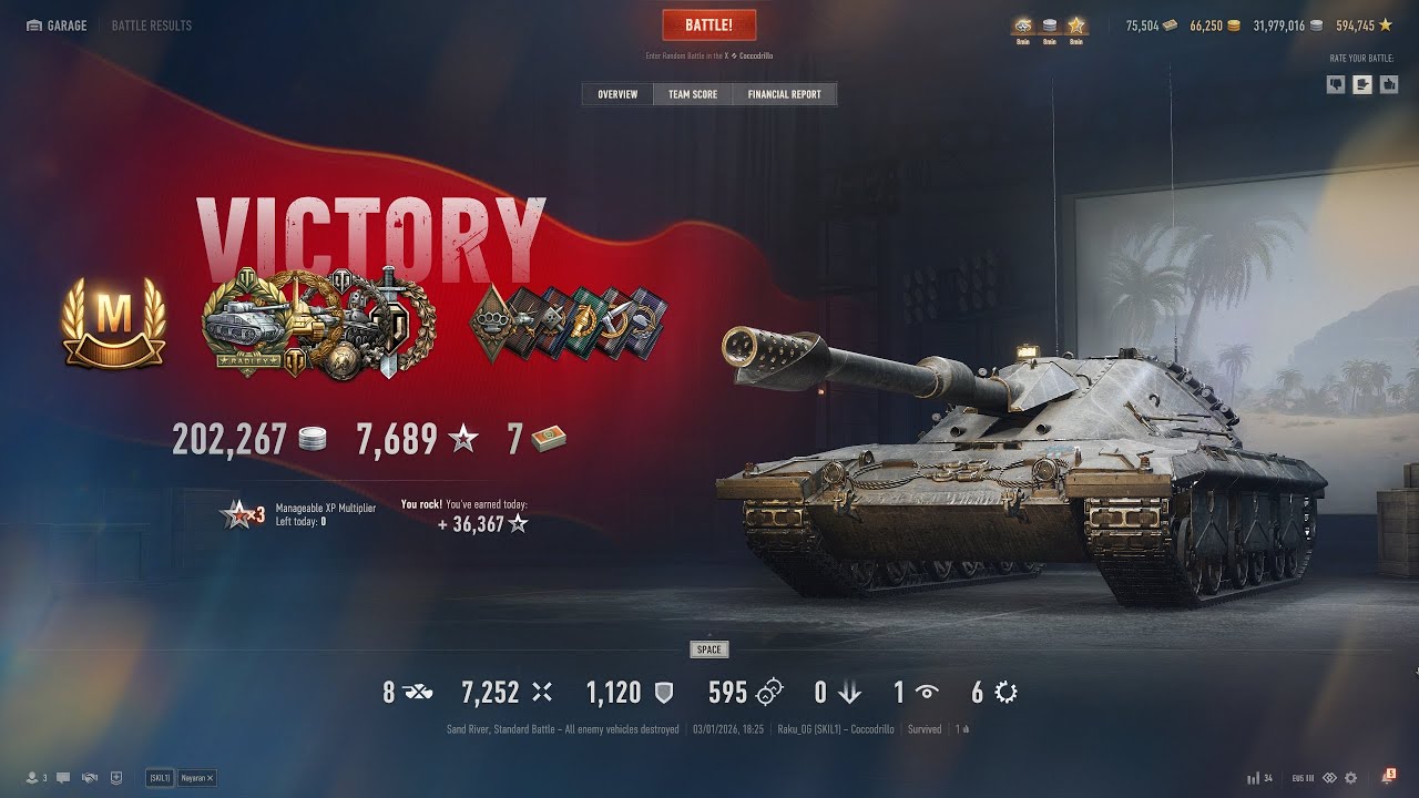 Coccodrillo - ACE - 7k DMG Dravec Ambush 15 Mission - World Of Tanks 2.0