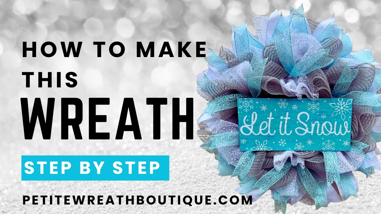 Folded ruffle wreath that looks professionally made | Easy DIY winter project