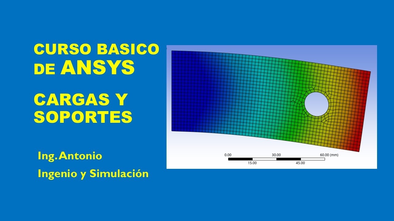CURSO DE ANALISIS POR ELEMENTOS FINITOS USANDO ANSYS - CARGAS Y SOPORTES