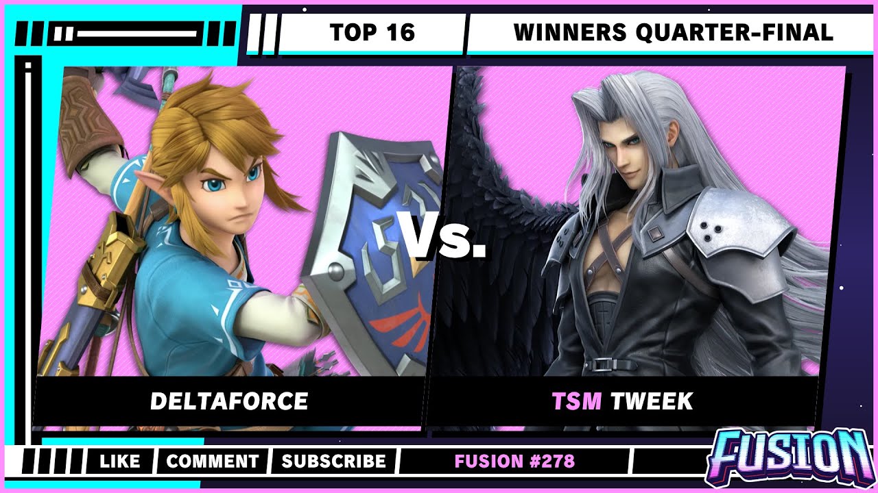 Fusion #278 - Топ-16 - Четвертьфинал победителей - Deltaforce (Link) против Tweek (Sephiroth) - SSBU