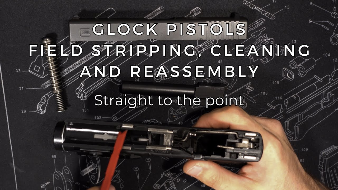 Glock Pistols - Field Stripping, cleaning and reassembly - Straight to the point