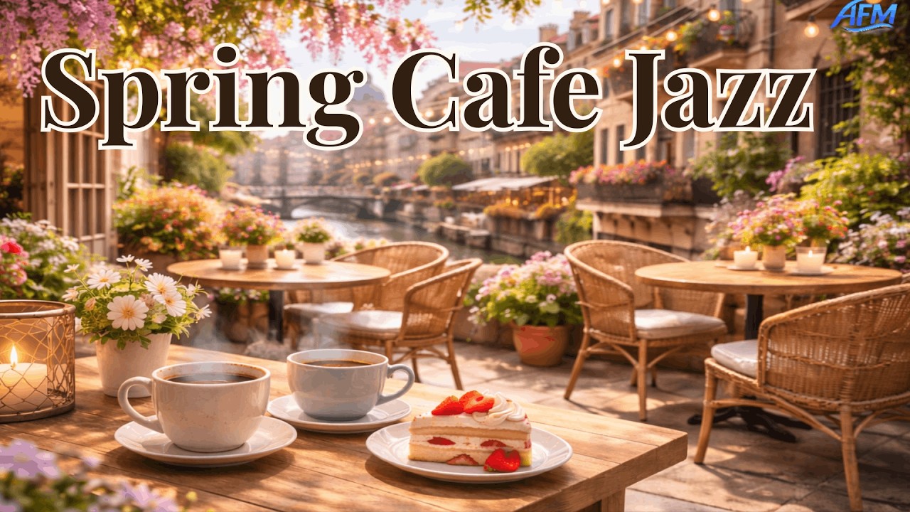 Spring Cafe Jazz 🌸 Relaxing Coffee Jazz Music for a Cozy Day