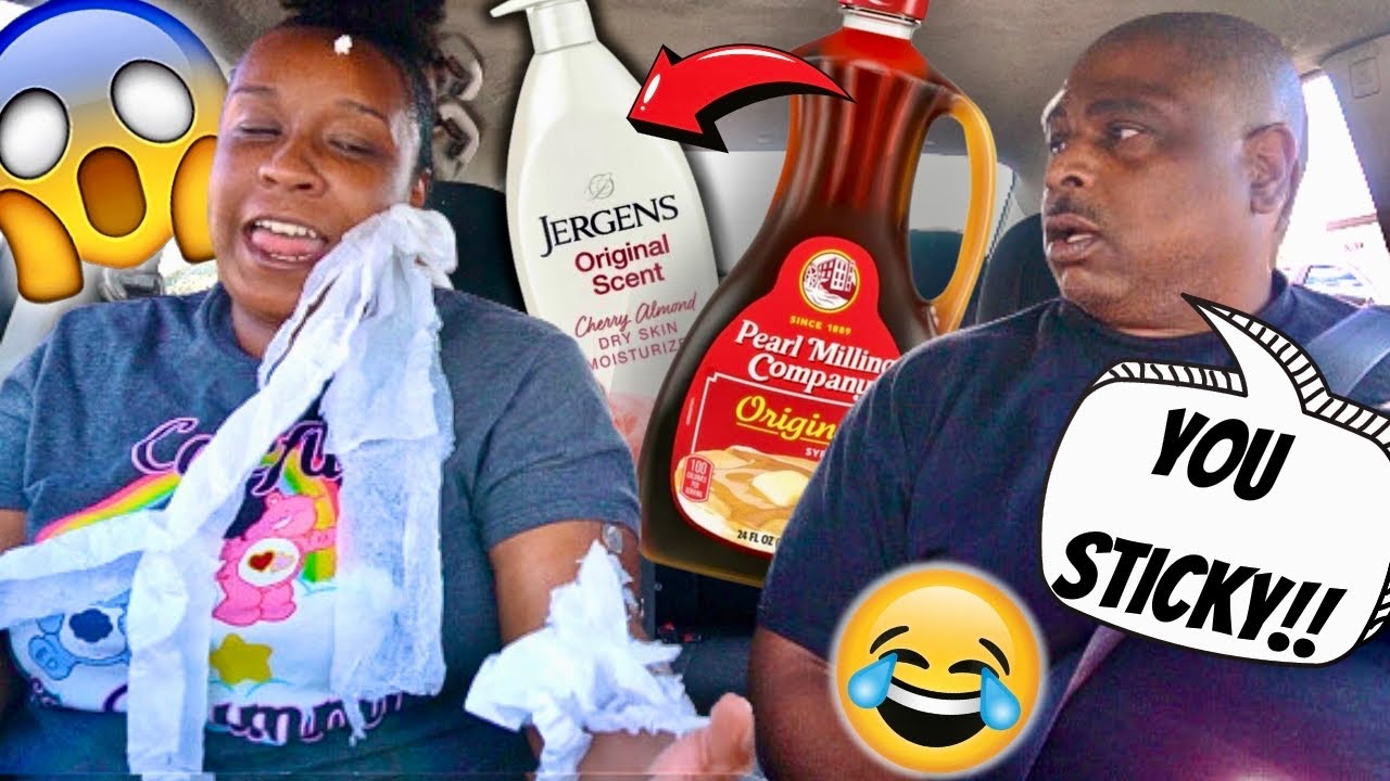 Putting PANCAKE 🥞SYRUP in HER LOTION BOTTLE PRANK! *HILARIOUS REACTION*