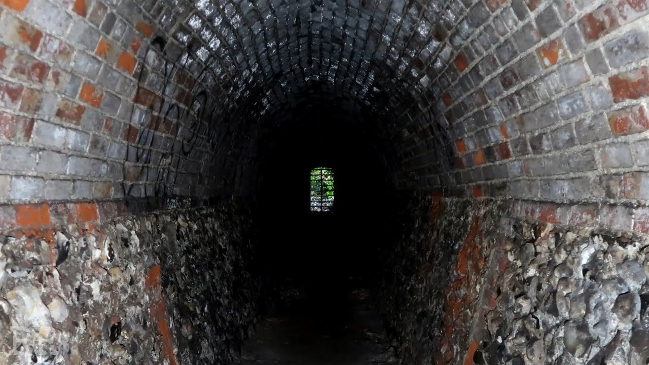 Squeezing into Abandoned Smugglers' Tunnel