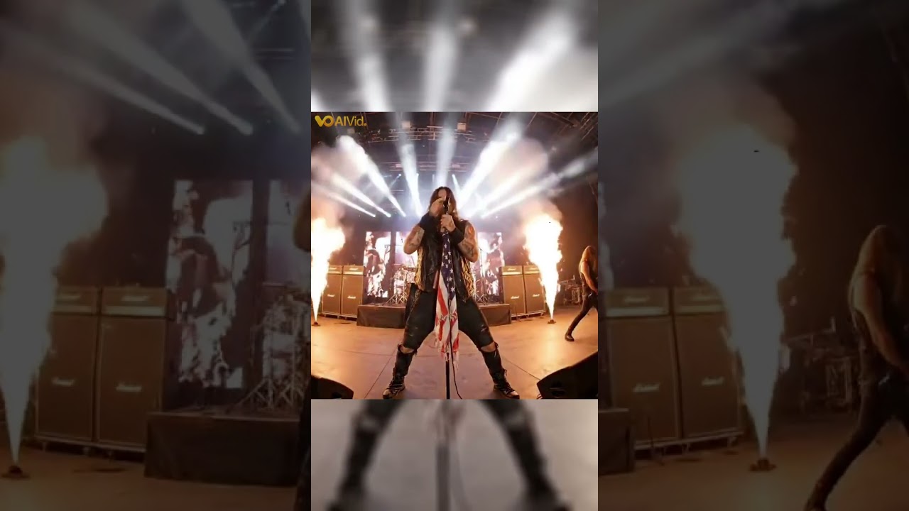 AI Creates INSANE Rock Concert Scene from Text Prompt | AIVid. App Demo