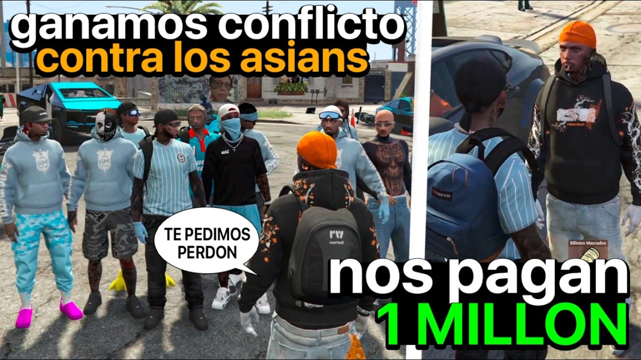 GANAMOS a los ASIAN 8-1 y nos PIDEN DISCULPAS + PAGAN 1MILLON de DOLARES 😯 | FAMILY RP | xParga