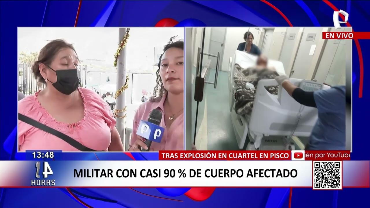 Incendio en Pisco: Militar con casi el 90% del cuerpo afectado