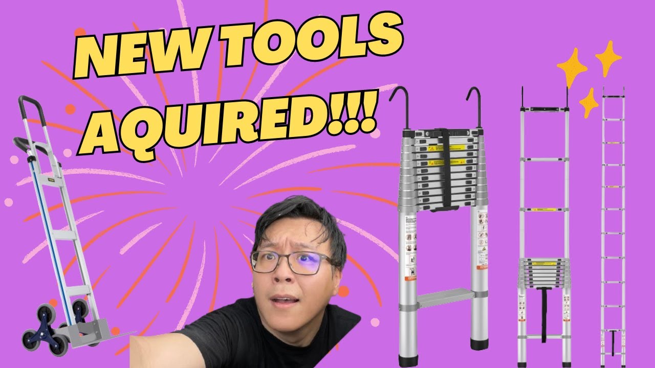 New Tools! Unboxing, Assembly Vevor Stair Climbing Dolly and Telescoping ladder. Side quest Friday 8
