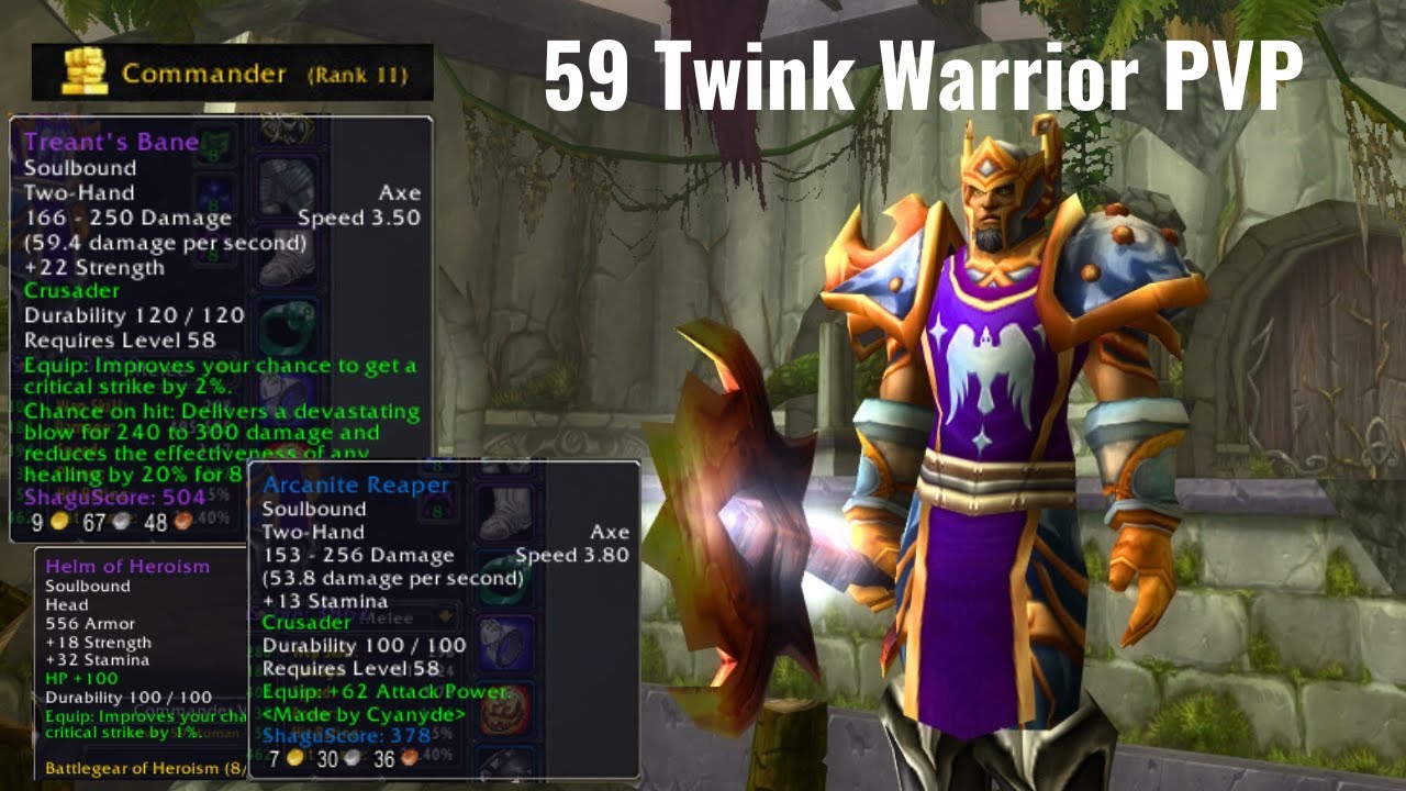 59 Warrior Twink Verzea | Turtle WoW Classic PVP
