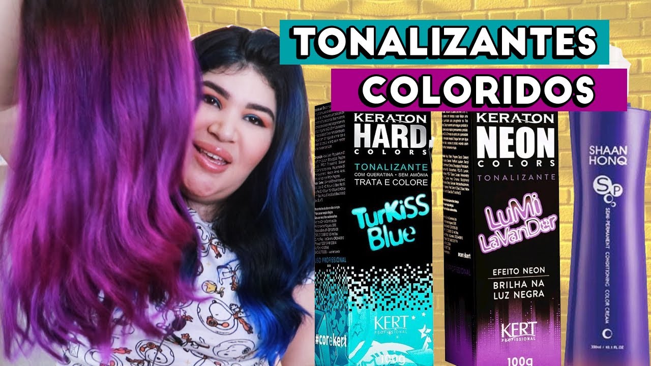 💜MEGA HAIR DE TIC TAC e os tonalizantes coloridos que eu uso