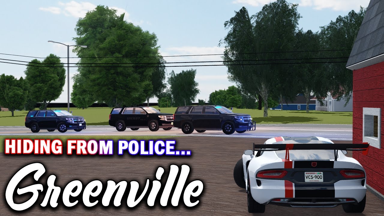 GETTING AWAY FROM THE POLICE!!! || ROBLOX - Greenville Roleplay
