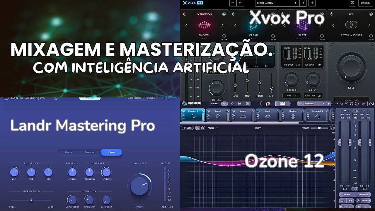 Mixagem e Masteriza&ccedil;&atilde;o Com  Intelig&ecirc;ncia Artificial.