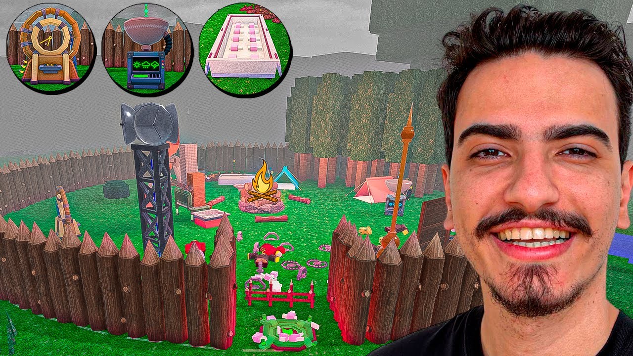 CRIEI UMA BASE COM AS NOVAS M&Aacute;QUINAS no 99 NOITES NA FLORESTA 🌳🪵