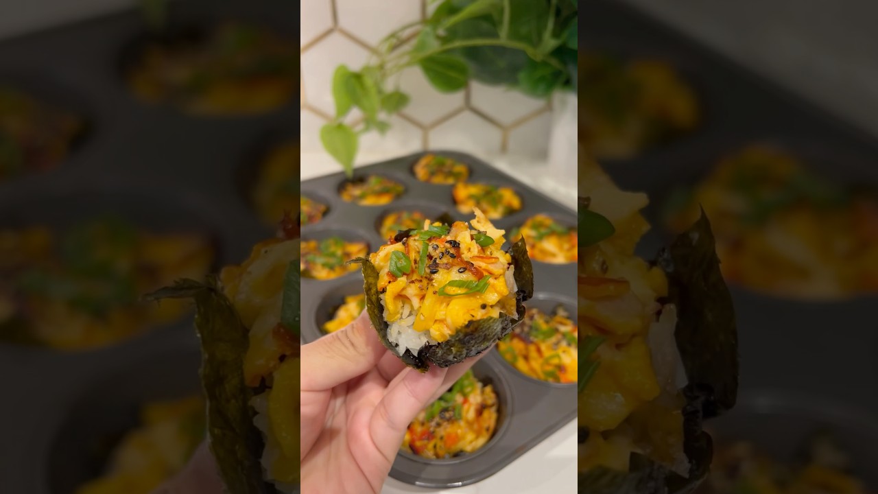 Острые кексы с крабовыми суши 🦀 #рецепт