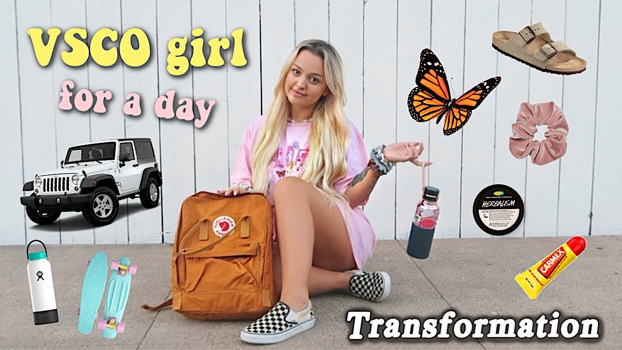 transforming into the ultimate VSCO girl for a day