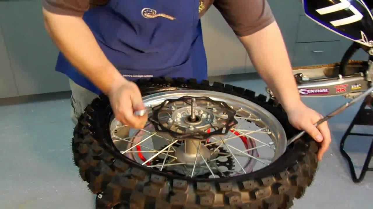 Dirt Bike Rear Tire and Tube Changing