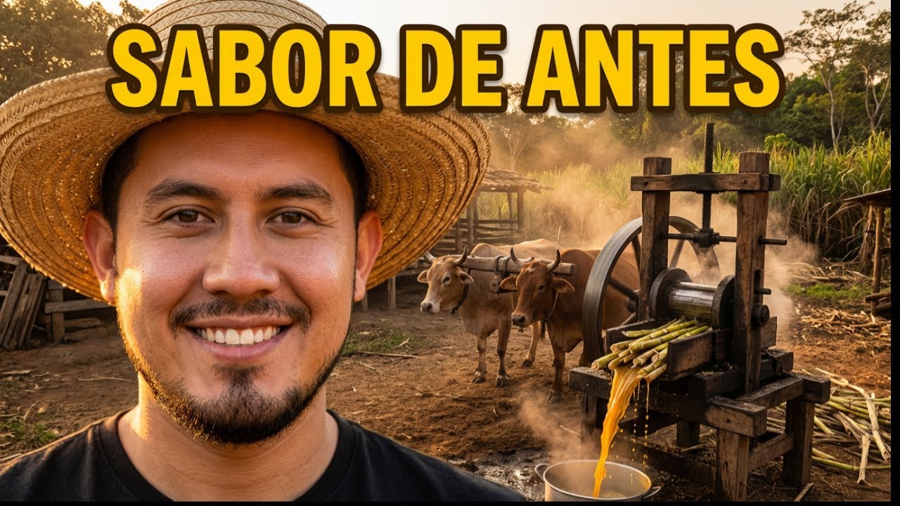 Tradición y Sabor: TRAPICHE DE CAÑA Molienda con BUEYES en Granados Baja Verapaz