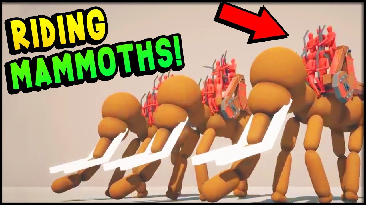 TABS - RIDING A MAMMOTH! Archers Riding Catapults Riding Mammoth - Totally Accurate Battle Simulator