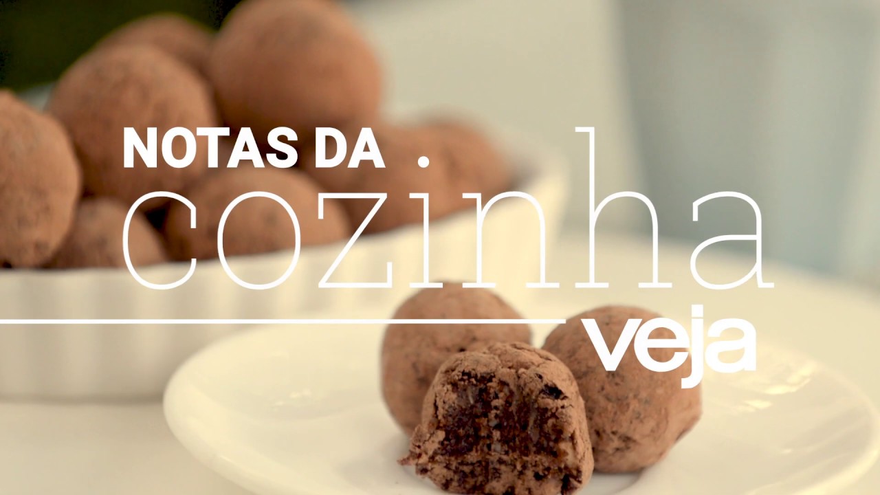 Trufas de cacau e tâmaras