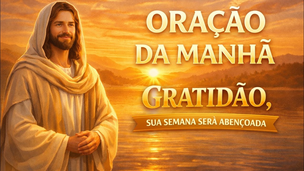 ORAÇÃO DA MANHÃ DE GRATIDÃO | SEGUNDA-FEIRA, NÃO SAIA DE CASA ANTES DE OUVIR ESSA ORAÇÃO 