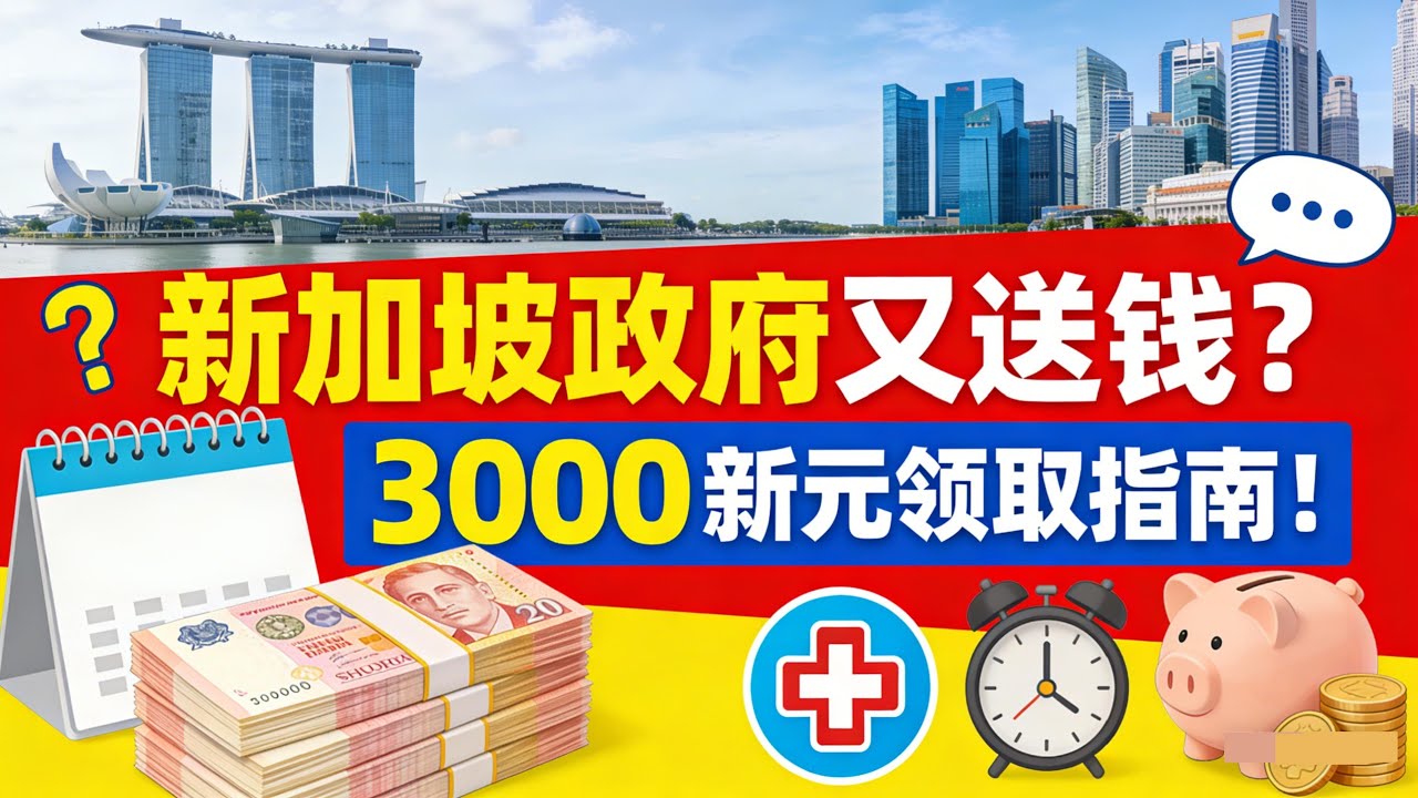 新加坡政府突然送钱？一年最高3000新元！大规模补贴退休+医疗储蓄，怎么领看这里！