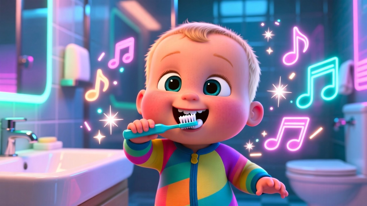 Brushtime Sparkle Shine ✨ | Tooth Brushing Song for Kids | Healthy Habits Fun