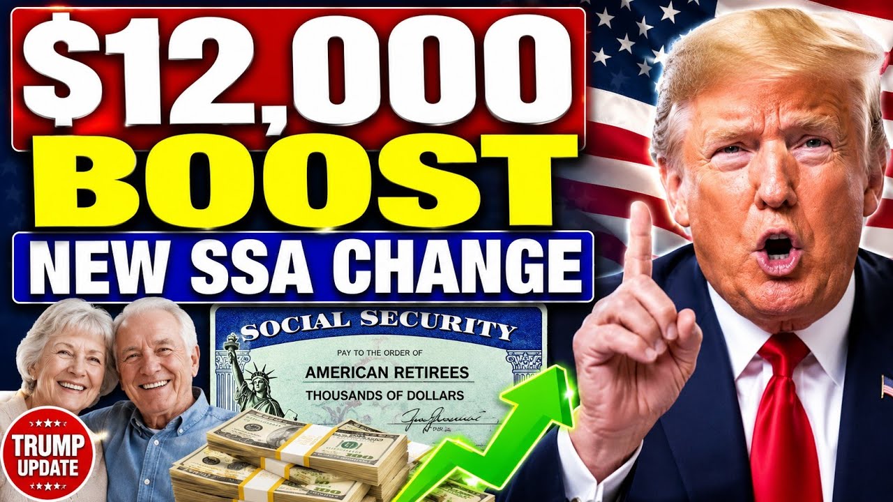 $12,000 BOOST in Social Security Benefits With New Update | SSA, SSI, SSDI Payments