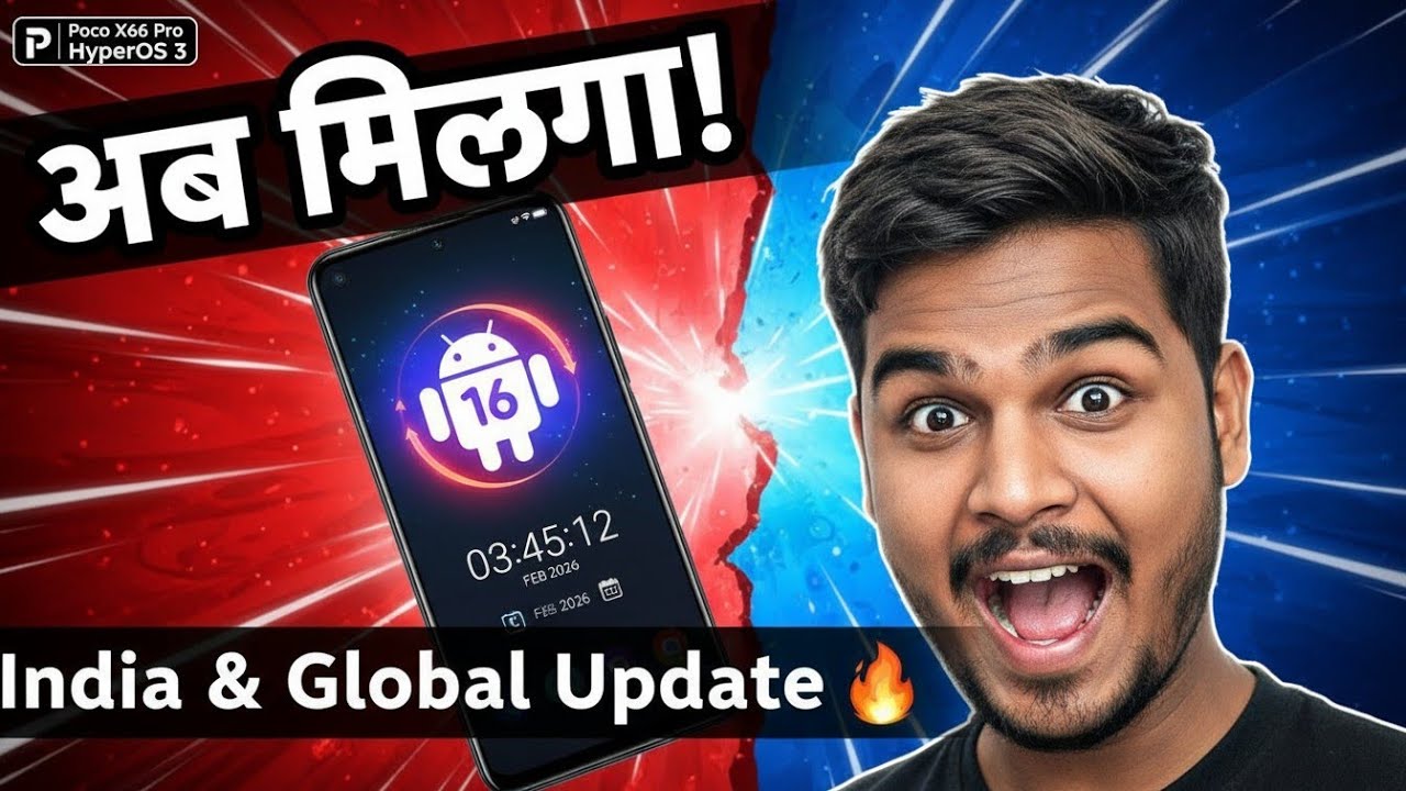 Poco X6 Pro HyperOS 3 Android 16 Update February 2026