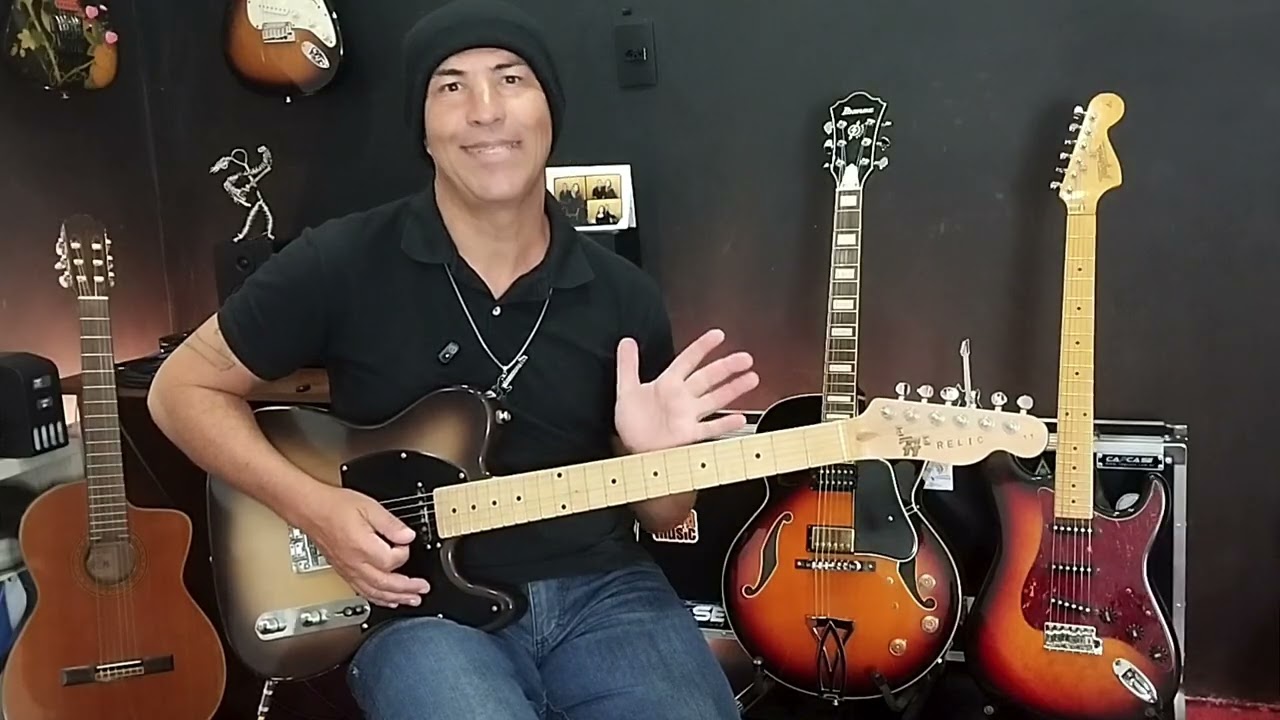 LIGADO 01 - Técnica na guitarra incluindo hammer-on e pull-off 