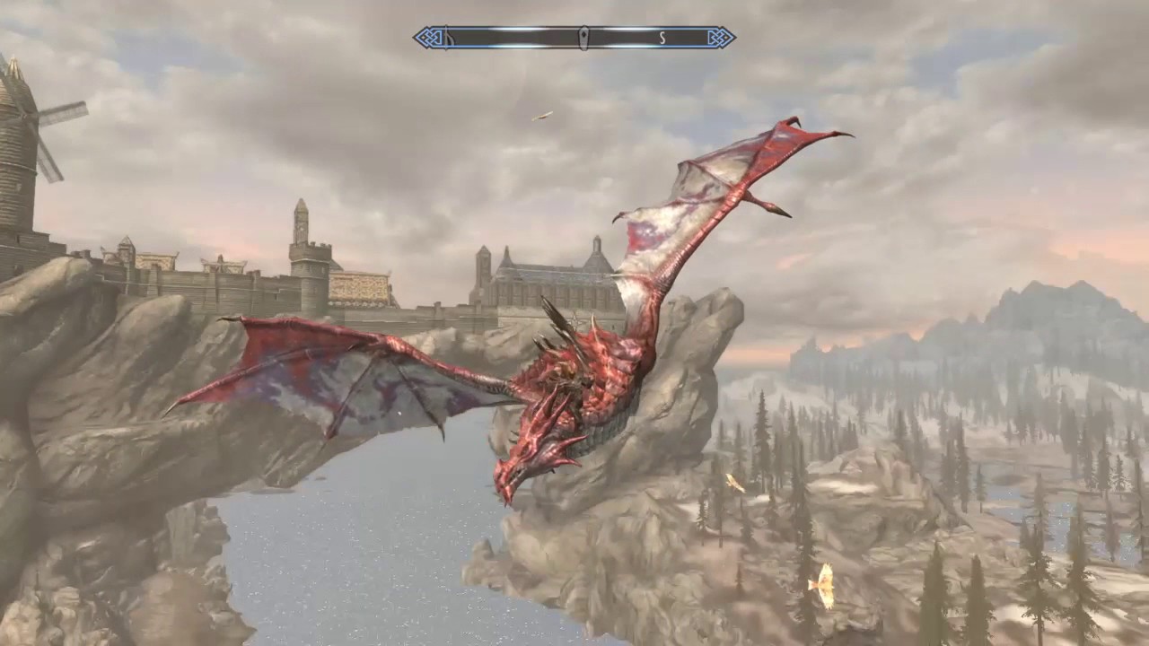 Skyrim Special Edition: Dragonborn DLC How to ride Odahviing after the main quest