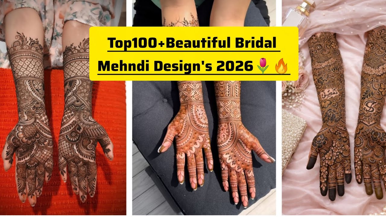 Top100+Beautiful Bridal Mehndi Design's 2026🌷#youtubevideo#growmyaccount#viralvideos#trendingdesign 
