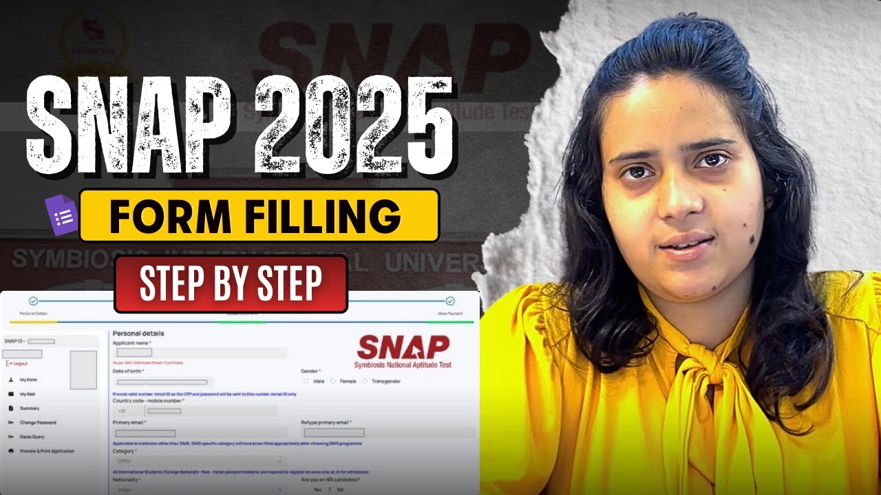 SNAP 2025 Registration Guide Step by Step Form Filling + Costly Mistakes to Avoid 🚀