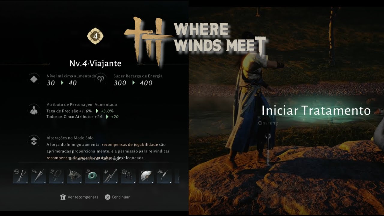 Virei Médico no Jogo?! 🩺 Nível 4 e um CLONE Misterioso 😨 | Where Winds Meet