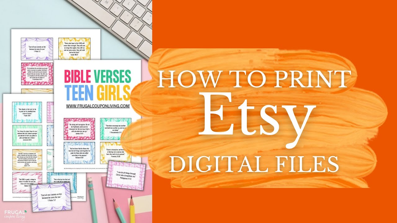 How to Print Etsy Digital Downloads at Home + How to Print Digital Art at Staples