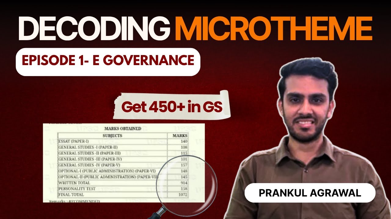 “E-Governance Simplified for UPSC | Microtheme Series Ep 1”