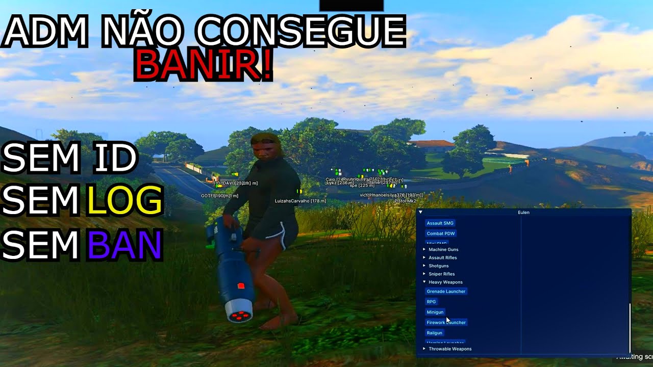COMO USAR MOD MENU SEM SER BANIDO NO FIVEM 💎 - REMOVER ID NO SERVER