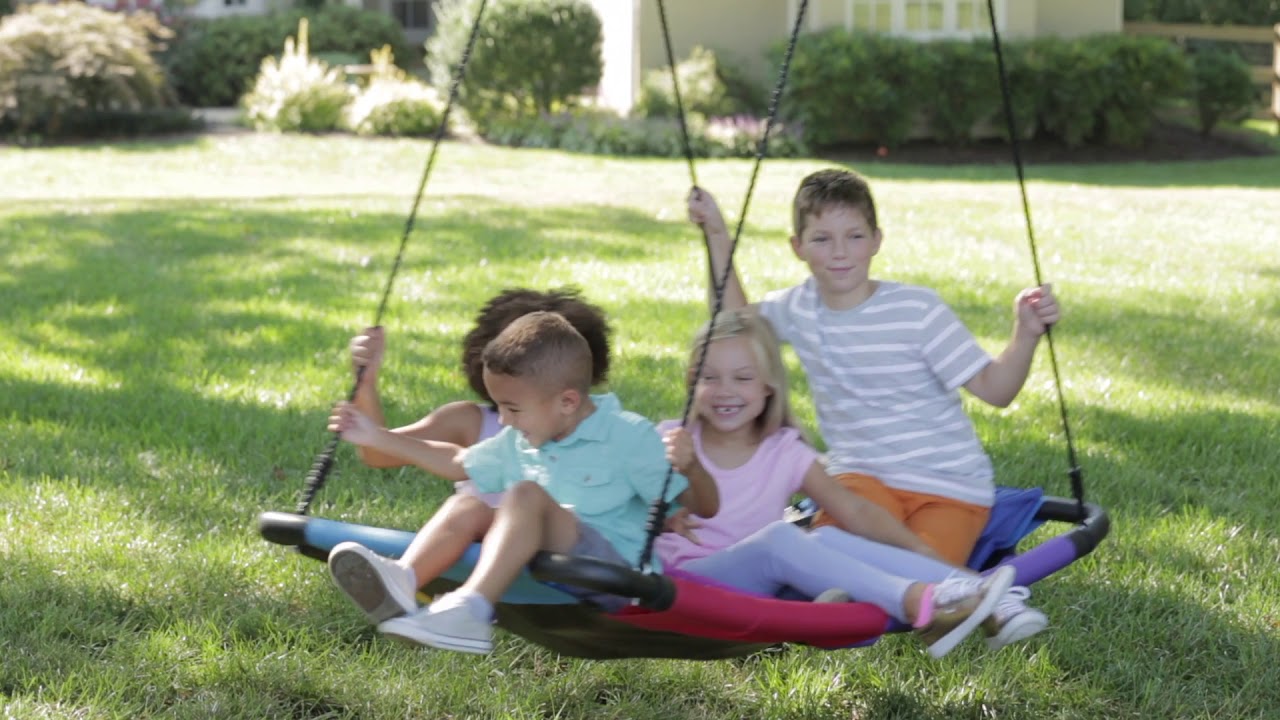Curved Platform Rainbow Super Swing