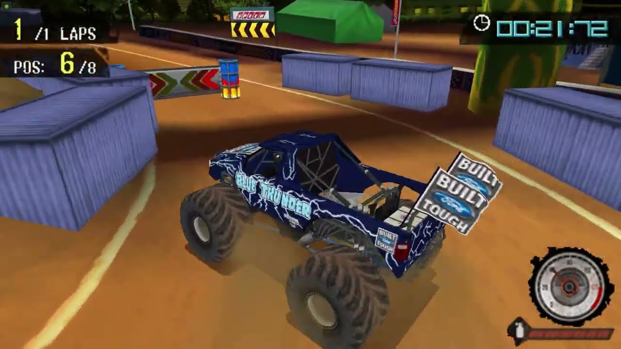 MONSTER JAM PATH OF DESTRUCTION PSP Career Mode - Part 3