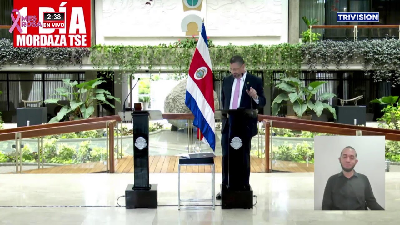 Conferencia de prensa desde casa presidencial, este miércoles 1 de octubre.