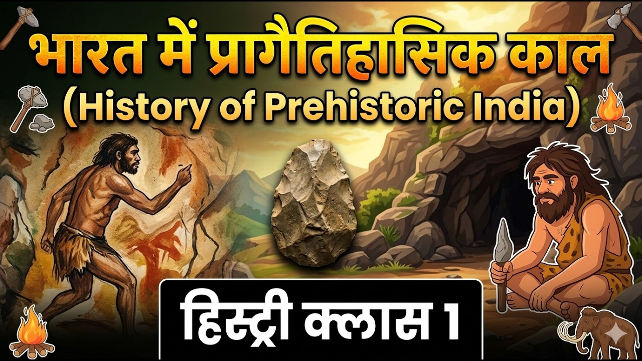 भारत में प्रागैतिहासिक काल: आदिमानव का रहस्य 🏹  | History Class 1| podcast