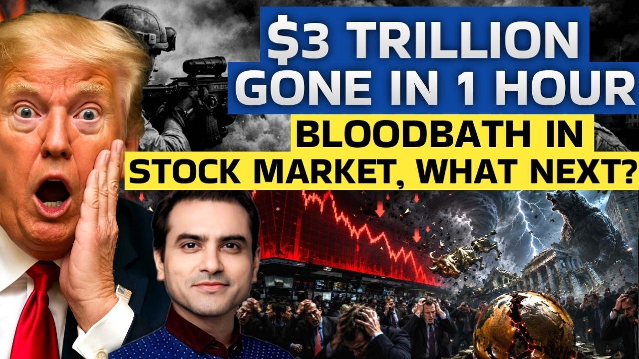 $3 TRILLION Gone in 1 Hour, Bloodbath in Stock Market, What Next? | CWSJ-3382 | Sumeet Jain