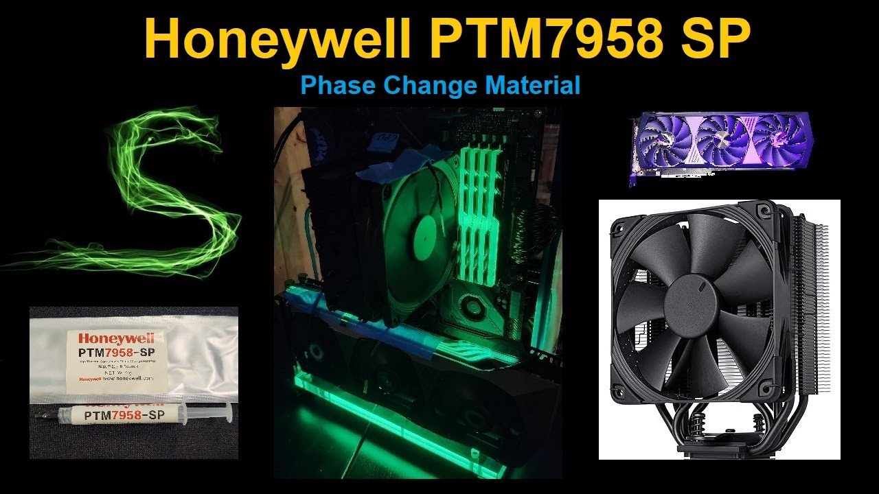 Применение Honeywell PTM7958 SP к центральному процессору и графическому процессору