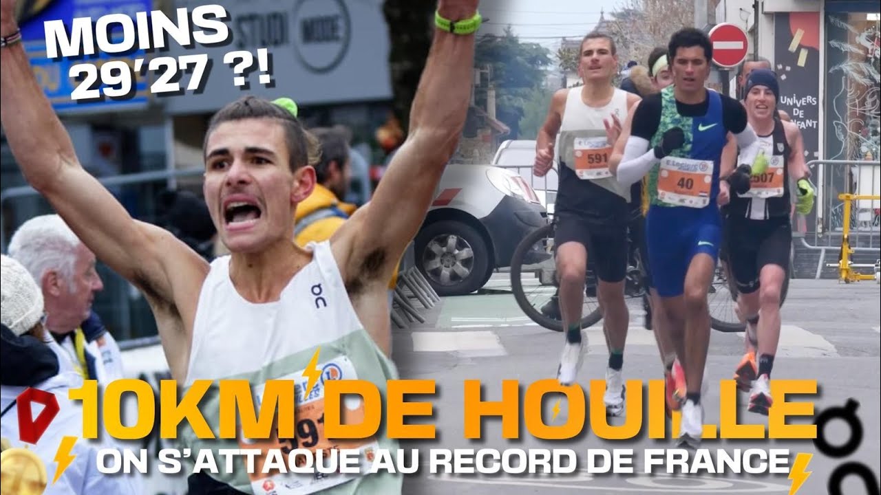 Je m'attaque au record de France du 10km ! - -29min27 ? - +20km/h ! -Corrida de Houilles