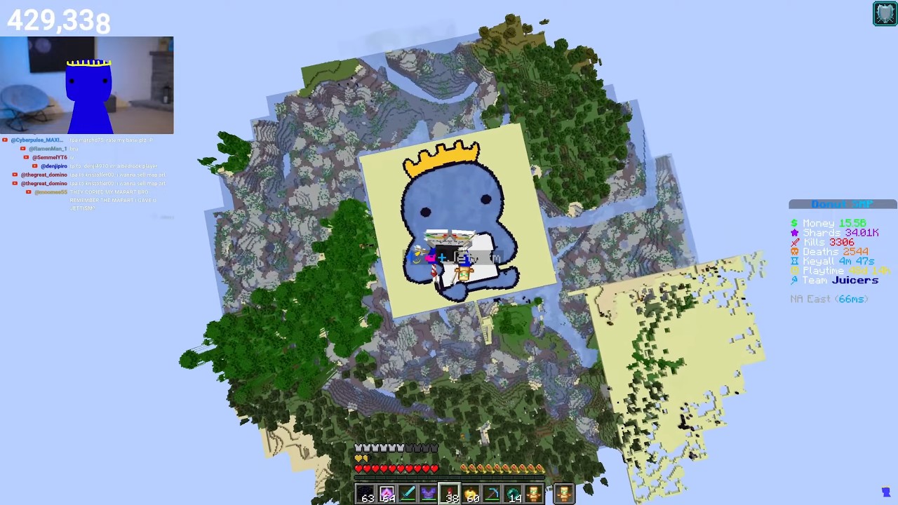 DONUT SMP LIVE | RATING BASES AND CLIPFARMS | REACTIONS | GIVEAWAYS | JETTISM JUICE