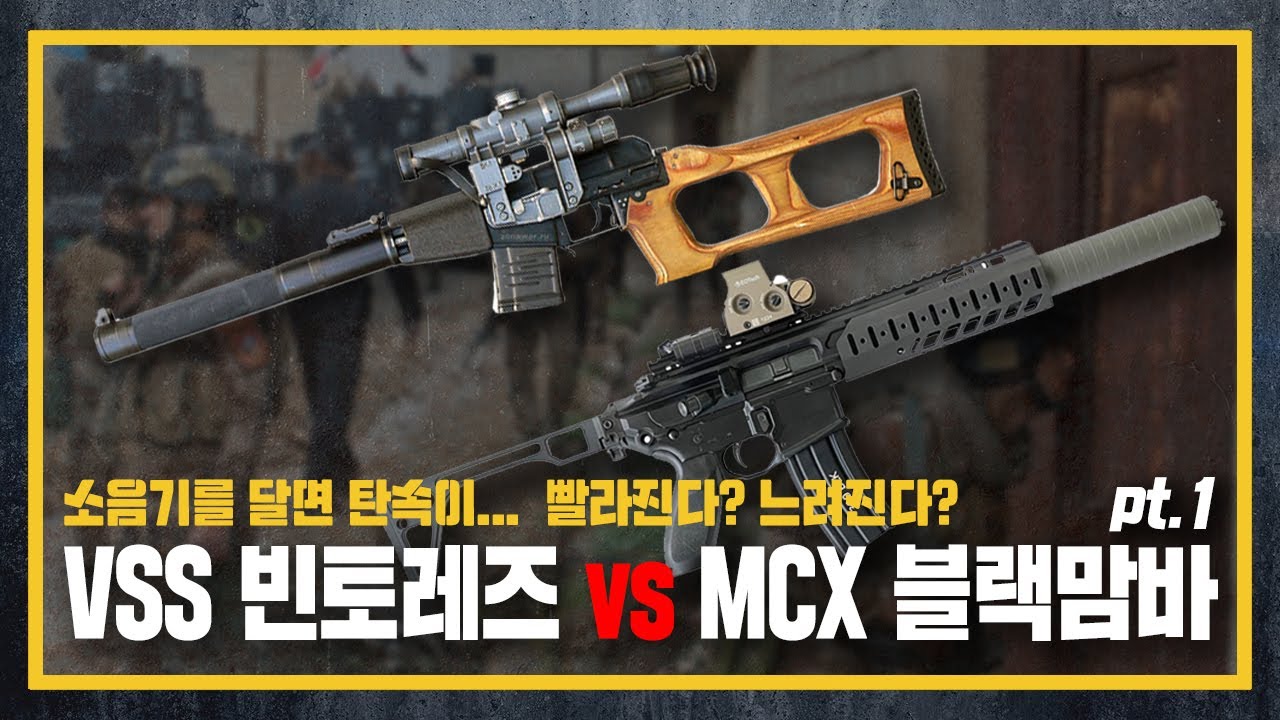 [건들건들]104. VSS 빈토레즈 vs MCX 블랙맘바 pt.1 - 총기계의 MSG : 소음기 집중 분석