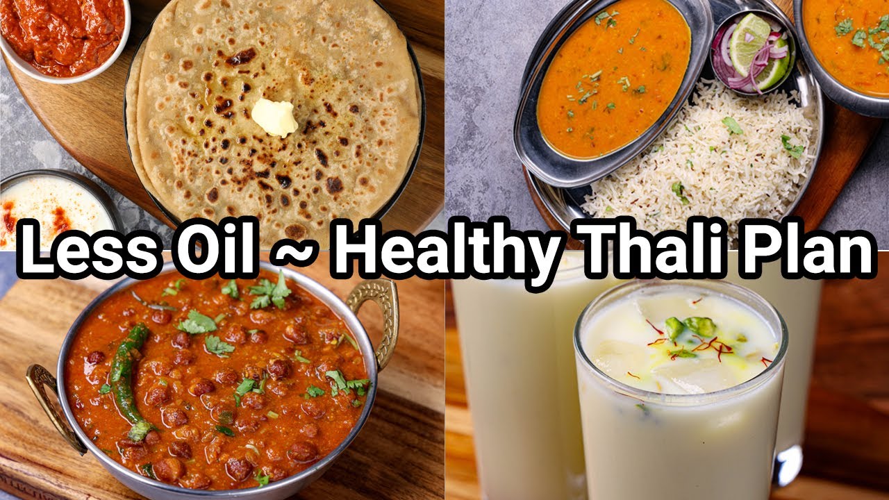 Less Oil Day to Day Healthy Thali Meals Combo Recipes | Complete & Basic Lunch Meal Plan Combo