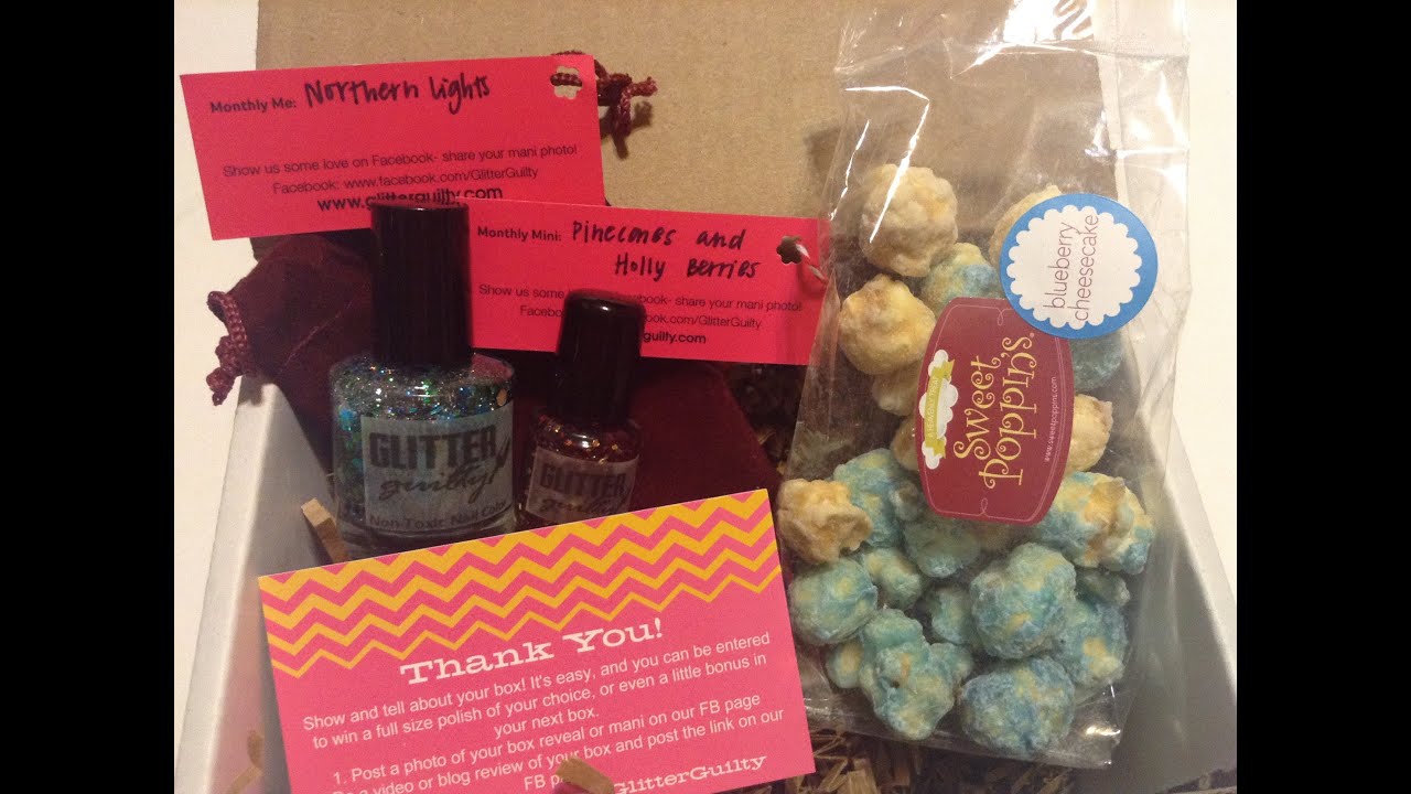 Glitter Guilty Pleasure Box (Nail Polish Subscription Box) December 2013