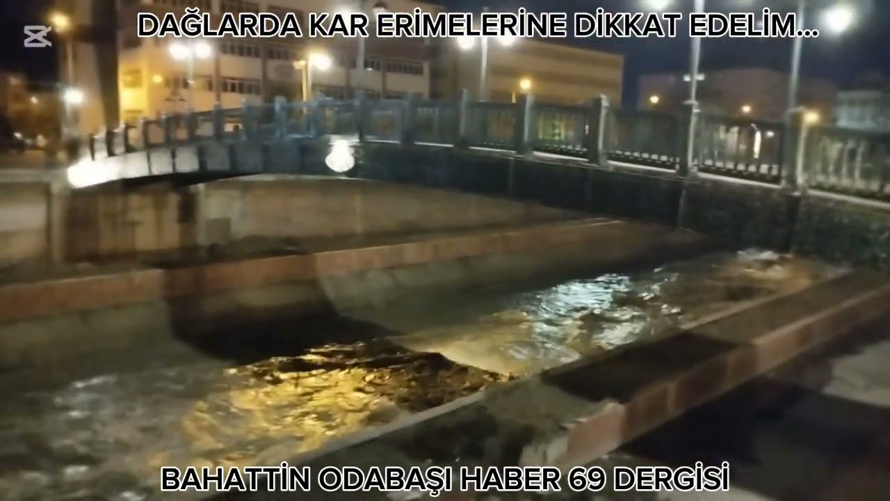 BAYBURT TA KIŞ AYLARININ ARDINDAN ÇORUH NEHRİNDE SU YÜKSELMESİ..